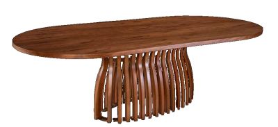 Mesa De Jantar Ragnar Oblongo
