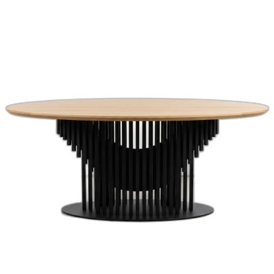 Mesa De Jantar Oval Madeira Luna